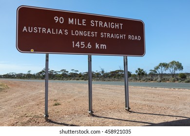 Australian Road Sign One End 90 Stock Photo Now)