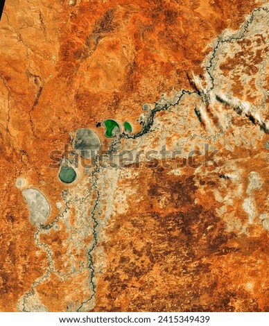 Australias Disappearing Lakes Disappear Even More. The Menindee Lakes in New South Wales are facing extremely low water levels. Elements of this image furnished by NASA.