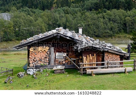 Austria europe house in natural scene grass lands and trees