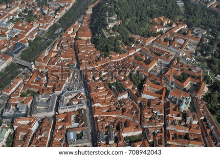 Similar – Aerial View Of Brasov City In Romania