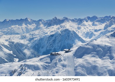 Austria Montafon Alps Silvretta Ski Area with Nova Stoba hut
