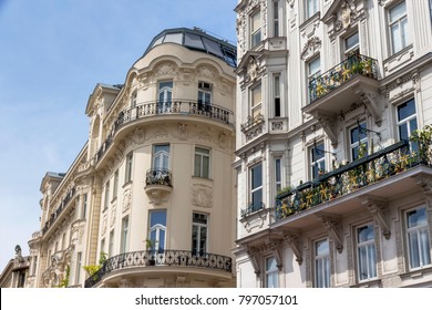 Austria, Vienna, Art Nouveau Houses At The Naschmarkt