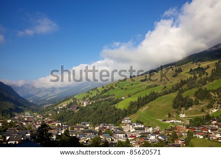 Austrian Alps in the summer