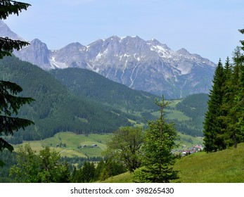 Austrian Alps-view on the Dachstein