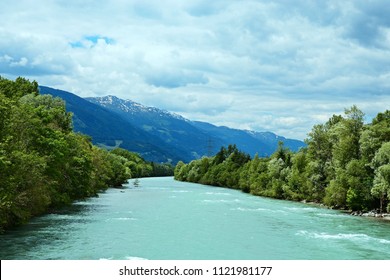 Austrian Alps-view on the river Drava - Shutterstock ID 1121981177