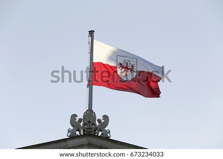 Similar – The Austrian Flag Wind