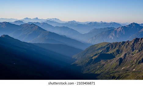 Austrian mountain landscape in the morning light, Tyrol, Austria, Europe