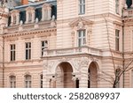 Austro Hungary architecture medieval renaissance period building palace exterior facade walls high windows and entrance halls