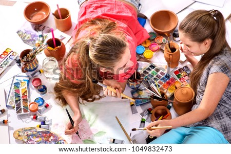 authentic artist children girl