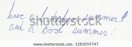 An authentic heart-felt note written at the end of the school year, circa 1977.