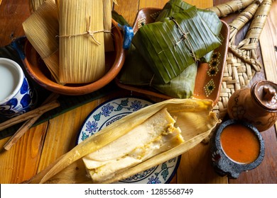 Authentic Mexican Tamales Corn Leaf Stock Photo 1285568749 | Shutterstock