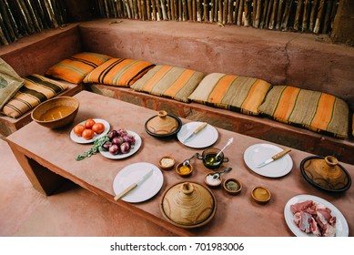 Authentic Moroccan Tagine Table Setting