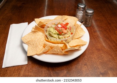 Authentic Tex Mex Mexican Cuisine Known As Guacamole And Chips