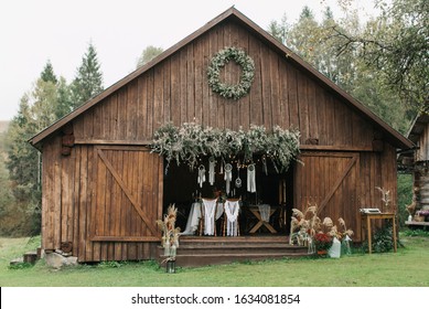 Authentic Wedding In A Wooden Barn