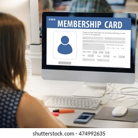 Authorization Membership Card Identification Data Information License Concept