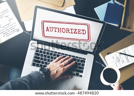 Authorize Allowance Approve Permit Graphic Concept