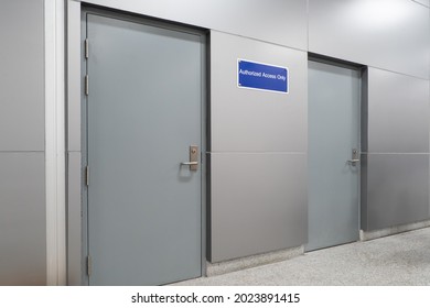 Authorized Staff Only Signs On Wall Stock Photo 2023891415 | Shutterstock