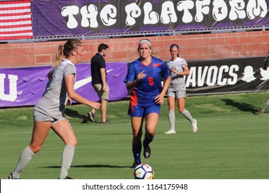 Authumn Wildung Forward For The Houston Baptist University Huskies At GCU Stadium In Phoenix Arizona USA August 24 ,2018.