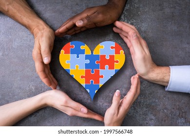 Autism Health Disorder And Disease Help Puzzle - Powered by Shutterstock