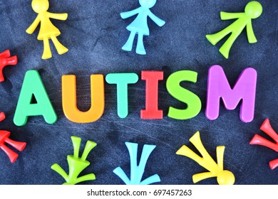 Autism Word Spelled Colored Letter Blocks Stock Photo 697457263   Autism Word Spelled Colored Letter 260nw 697457263 