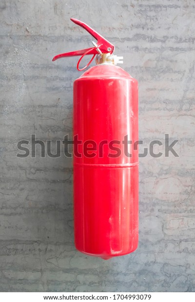 auto fire
extinguisher. fire concept. Top
view