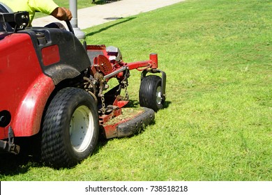 Auto Lawn Mower. Lawn Care. Riding Mower. Grass