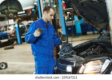 Similar Images, Stock Photos & Vectors of Mechanic with new car ...