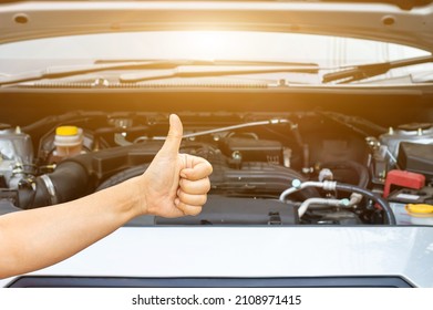 Auto mechanic or driver checks steering and gear system and start system before driving at service station,change and repair before drive  - Shutterstock ID 2108971415
