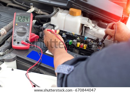 auto mechanic use digital multimeter check stock photo edit now digital multimeter how to use