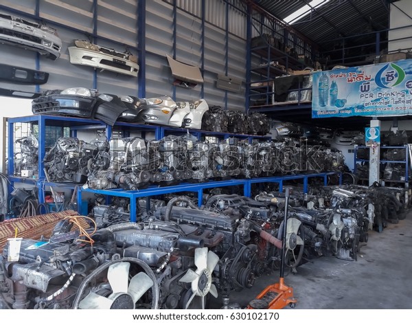 Auto parts stores sell spare\
parts.Mahasarakham,Thailand,February\
17,2017