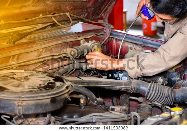Auto repair\
services with Check gas\
system