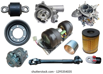 Auto Spare Parts Car On White Stock Photo 1295354035 | Shutterstock