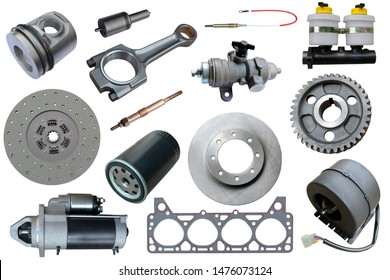 Auto Spare Parts Car On White Stock Photo 1476073124 | Shutterstock