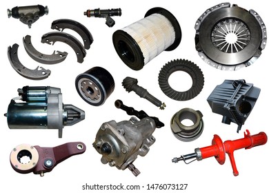 Auto Spare Parts Car On White Stock Photo 1476073127 | Shutterstock