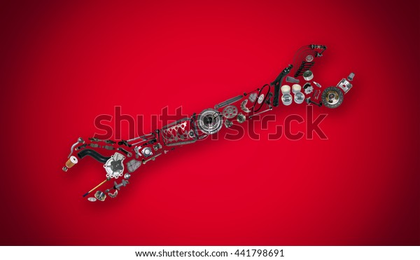 Auto\
spare parts items in wrench. New original equipment spare parts\
make wrench. Many auto spare parts wrench. OEM spare parts in\
wrench. Auto parts like wrench for\
aftermarket.