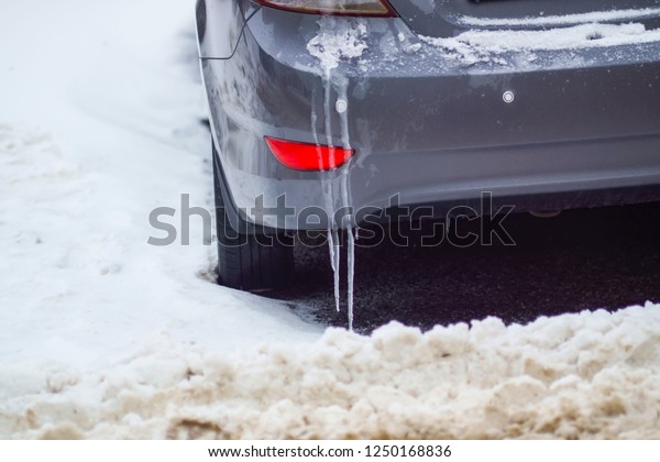 auto winter icicles bumper cars                         \
     