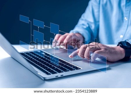 Automate business processes and workflows using flowcharts. Establish a hierarchy for corporate management and processing.