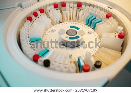 automatic biochemical analyzer close-up without people