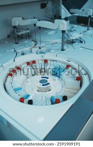 automatic biochemical analyzer close-up without people