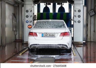 Automatic Car Wash In Action