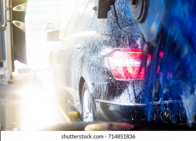 Automatic Car Wash In Action