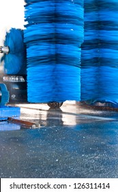 Automatic Car Wash Brushes (shallow DOF)