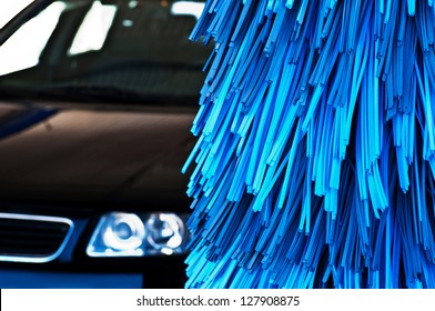 Automatic Car Wash Brushes (shallow DOF)