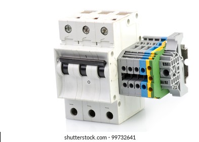 Elecric Automatic Circuit Breaker Isolated On Stock Illustration 1450713791