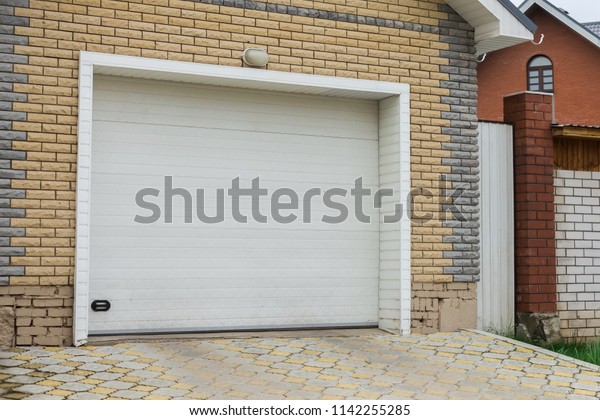 Automatic Garage Door Stock Photo Edit Now 1142255285