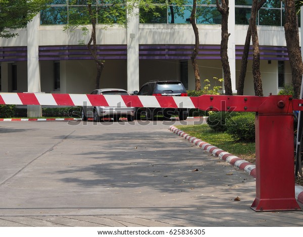 Automatic gate barrier parking for building\
entrance access security\
system