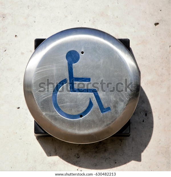 Automatic Handicap Door Button Stock Photo Edit Now 630482213