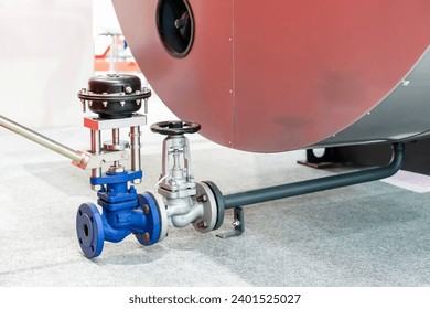Automatic and manual bottom blow down valve for drain liquid or fluid with sludge or solid impurities from steam boiler tank or other in industrial