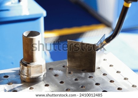 Automatic MIG MAG welding on CNC welding machine