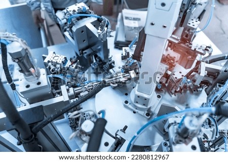 automatic pneumatic piston sucker unit on industrial machine,automation compressed air factory production